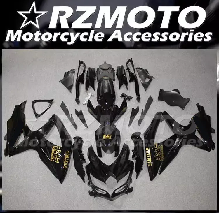 

4Gifts New ABS Motorcycle Fairings Kit Fit For SUZUKI GSX-R 600 750 K8 2008 2009 2010 08 09 10 Bodywork Set Golden Black