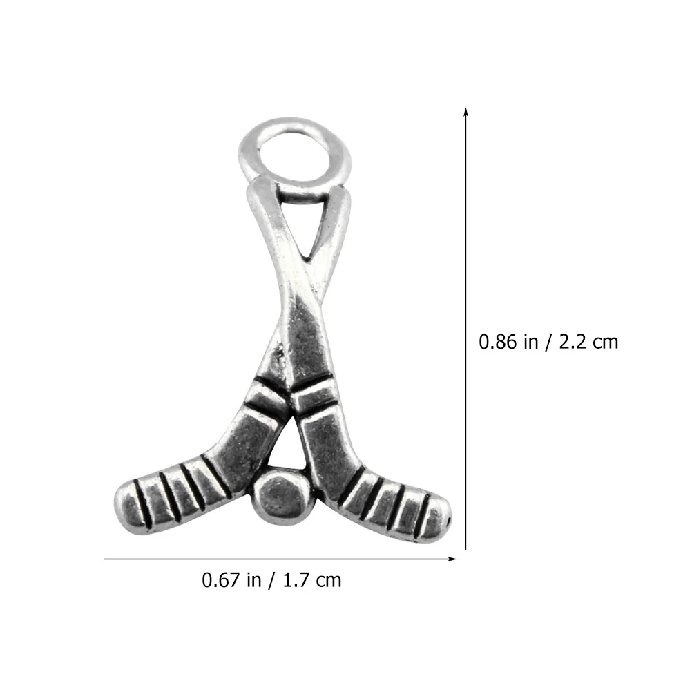 100 шт. подвеска для хоккея с шайбой винтажные украшения аксессуары изготовления