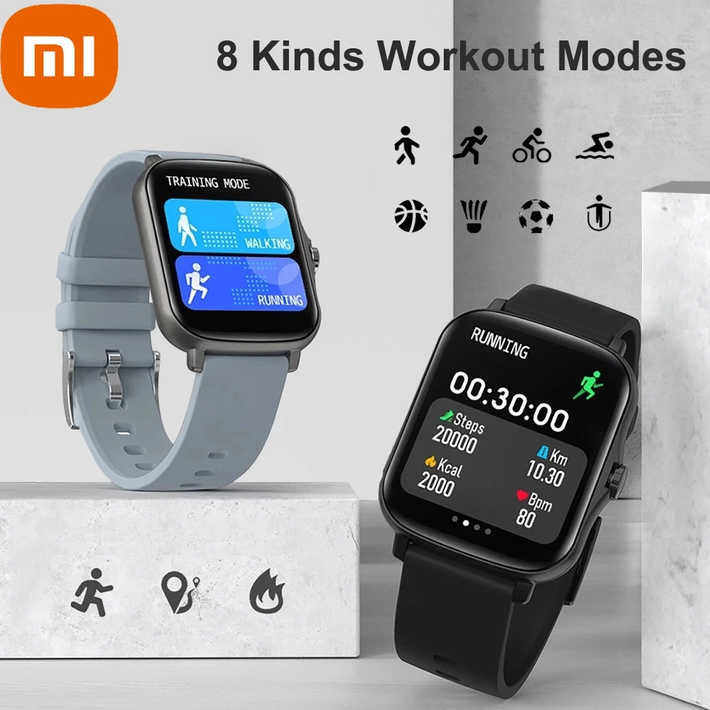 

XIAOMI Smart Watch for Women Men Bluetooth Call Dial Smartwatch Activity Tracker Full Touch Color Screen Heart Rate Monitor 2022