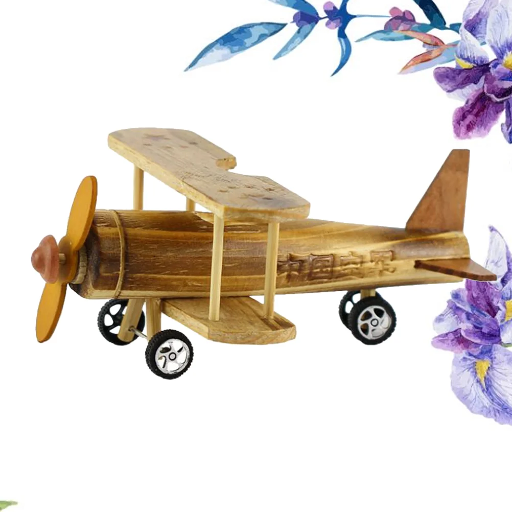 

Airplane Model Wood Toy Kidcraft Playset Wooden Toys Handcraft Models Bamboo Child Kids