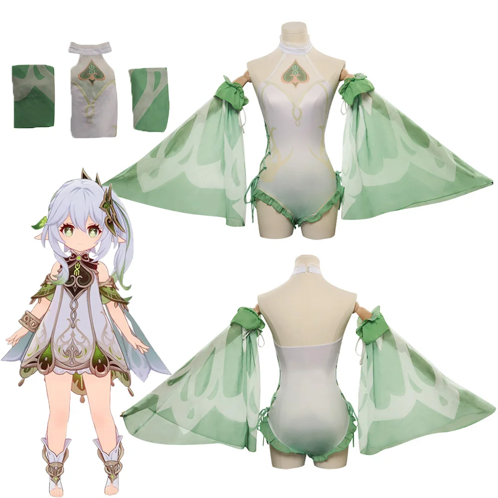 

Купальник для косплея Genshin Impact Naxida, женский сексуальный купальник для взрослых, Женский костюм для Хэллоуина, яркого цвета