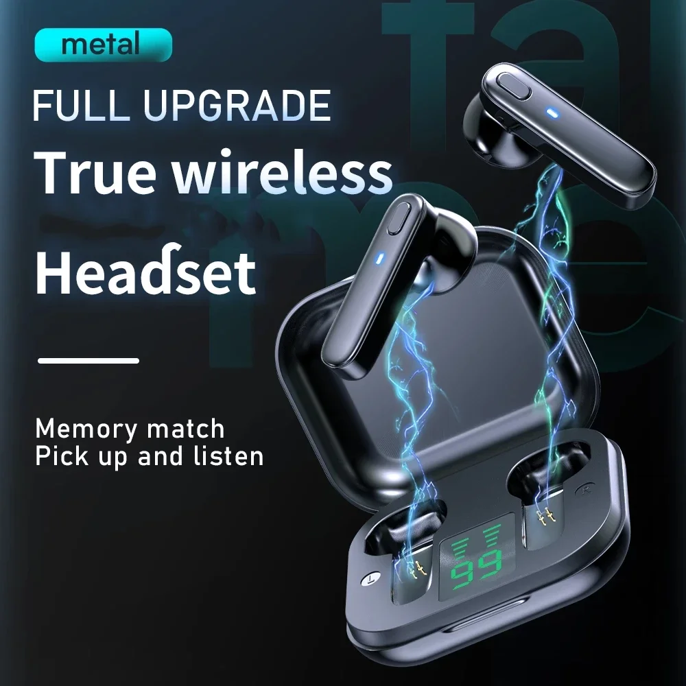 Игровые беспроводные наушники Tws Bluetooth совместимые HD удобные басовые