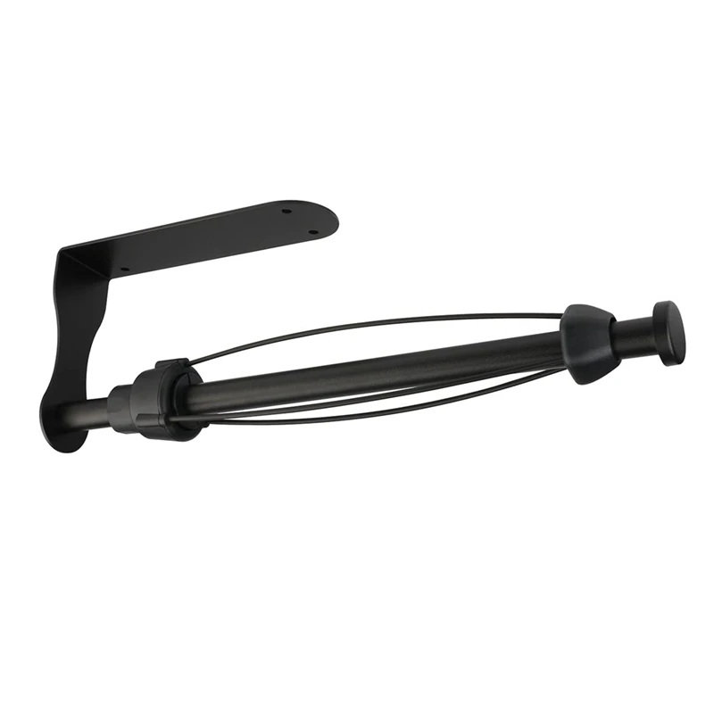 

1 Piece Paper Towel Holder Under Cabinet Black Kitchen Roll Holder Home Kitchen Wall Mounted Paper Holder Wall Mounted