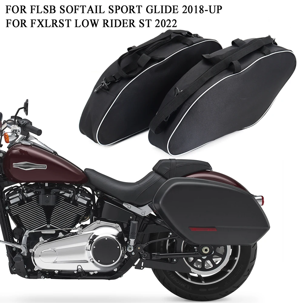 Motorcycle Side Luggage Liners Bag For FLSB Softail Sport Glide FXLRST Low Rider ST Saddle Bag Liner Kit Travel-Packs