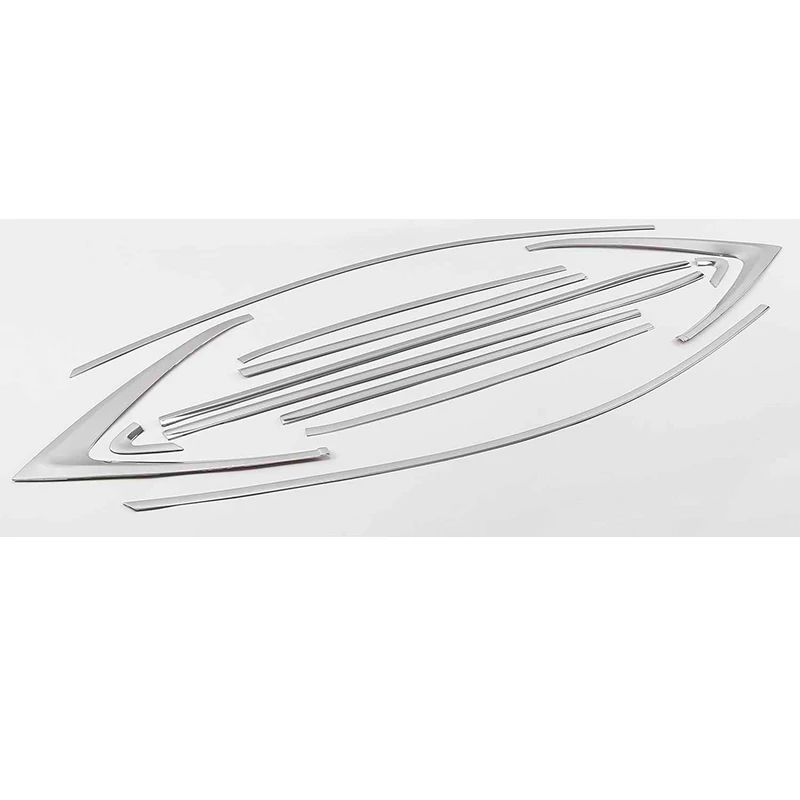 

Для Chevrolet Equinox 2018-2023 Нержавеющая сталь черный хром Углеродное волокно Внешняя полоса для литья окон Накладка на порог