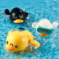 bubble bath toy cartoon animal classic baby water toy play water little duck wound up chain clockwork bathing bathtub kid toys