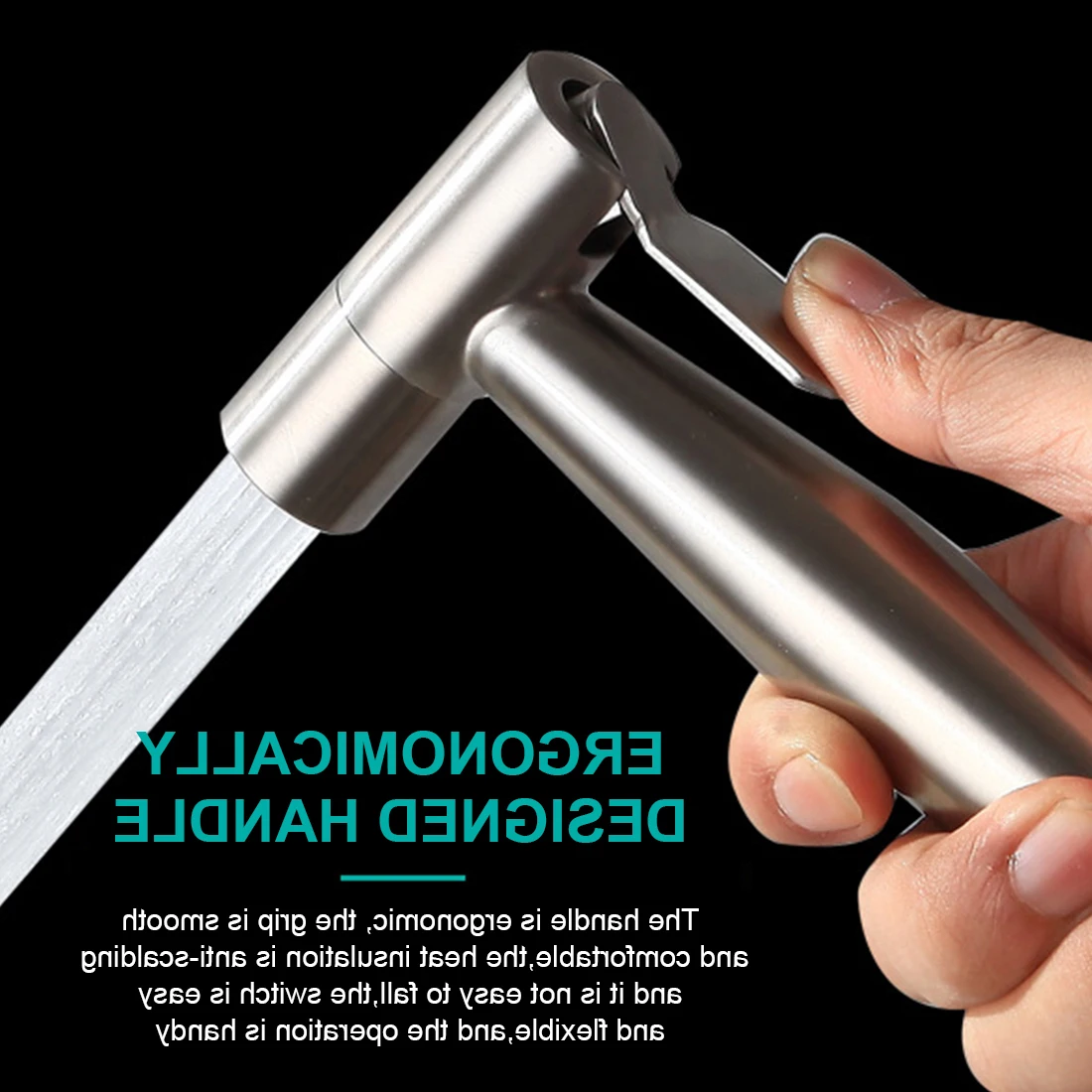 

2M Handheld Toilet Faucet Sprayer Held Stainless Steel Sprayer Gun Set Hand Bidet Spray Bathroom Self Cleaning Shower Head