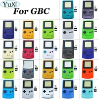yuxi full housing shell case cover for gameboy color game console for gbc game shell with buttons kits sticker
