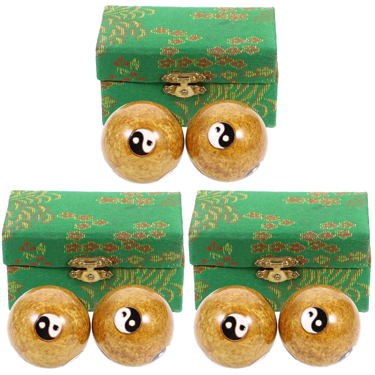 

6 Pcs Ball Hand Exercise Balls Metal Handball Handheld Handballs Enamel Hand Training Balls Fitness