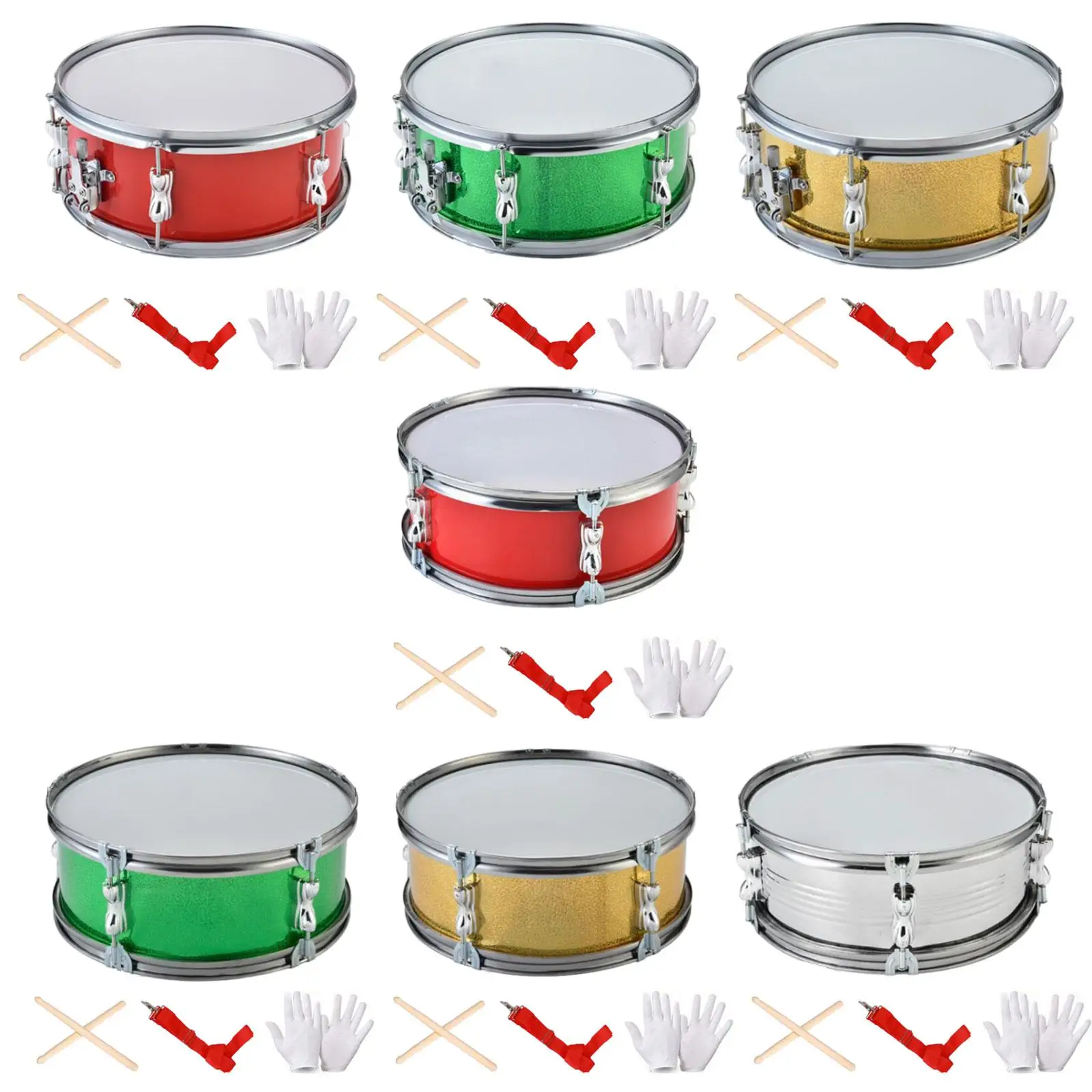 Профессиональный 13-дюймовый барабан Snare с регулируемым ремешком идеально