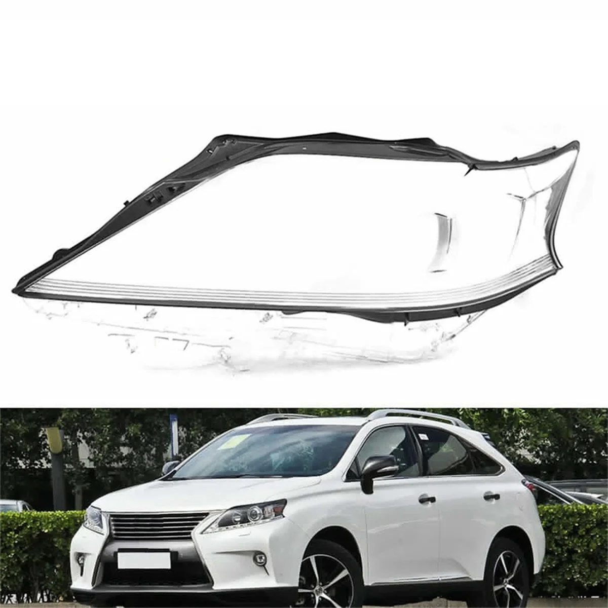 1 пара автомобильных фар крышка объектива абажур для Lexus RX270 RX350 RX450H 2012-2015
