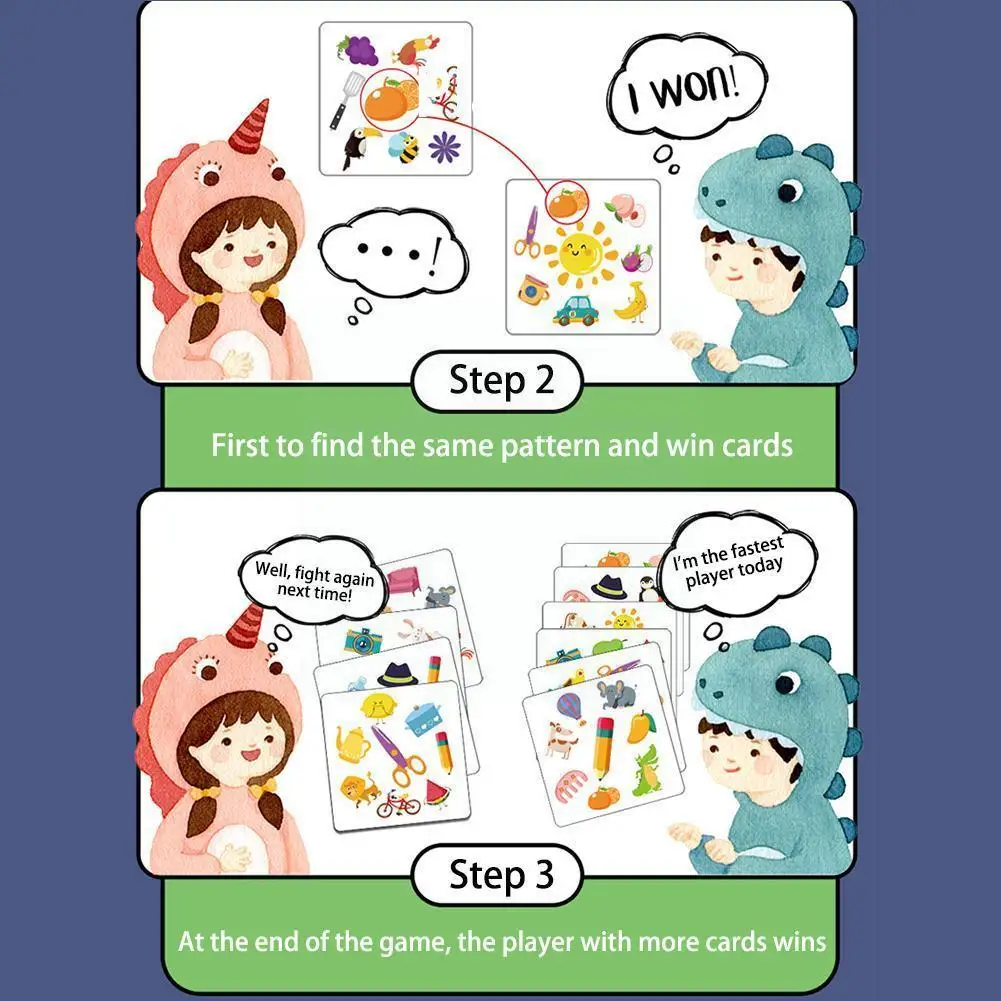 

Memory Matching Cards Toys Brain Logical Thinking Training Early Educational Interactive Games Children Card Montessori Toy I0y9