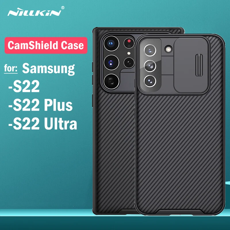 Camera Protection Cover for Samsung Galaxy S22 Ultra S22 Plus Case Nillkin CamShield Slide Cover Case for Samsung S22+ Cover