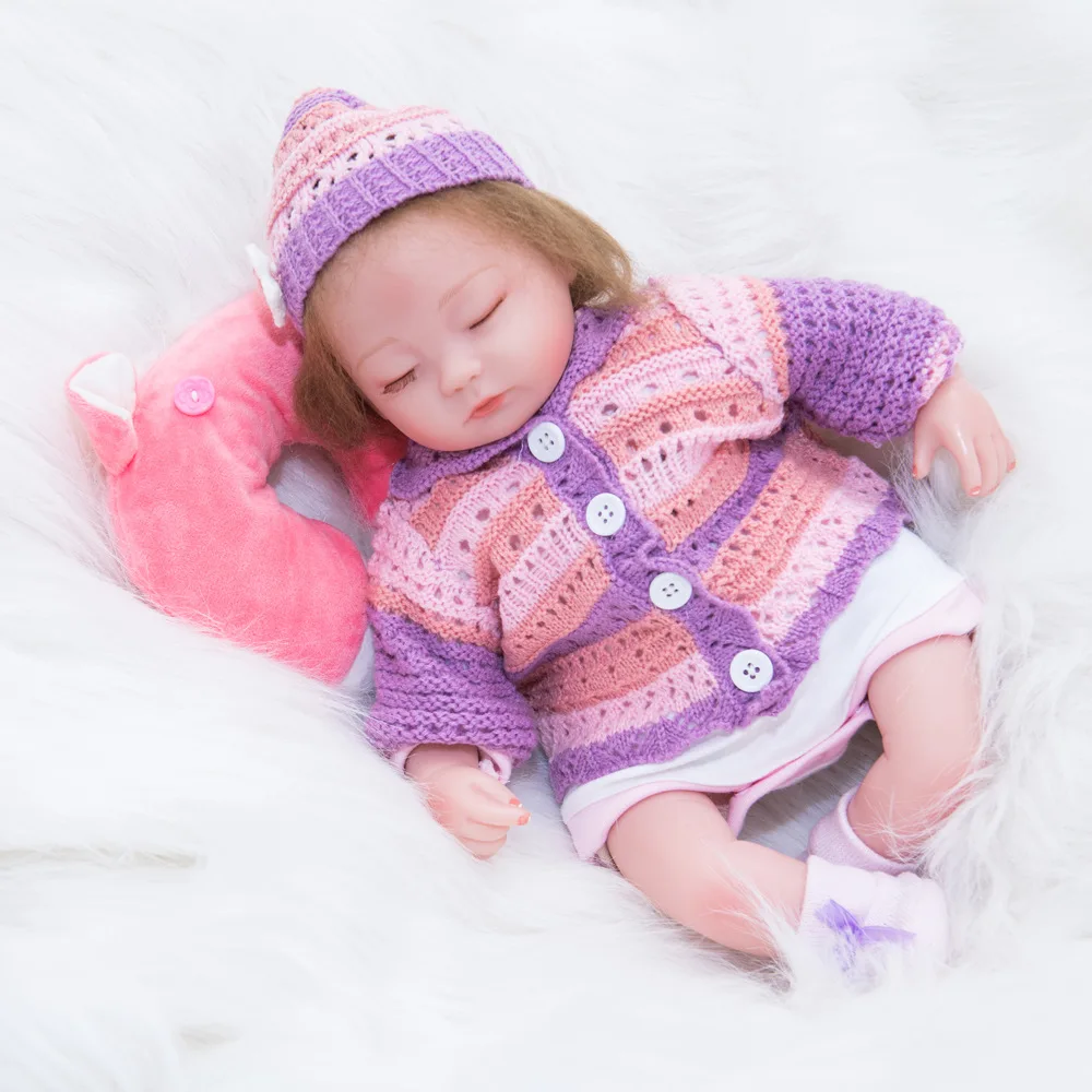 

45CM Bebe Reborn Toddler Popular Maddie Cute Girl Doll With Rooted Blonde Hair Soft Cuddle Body High Quality Doll