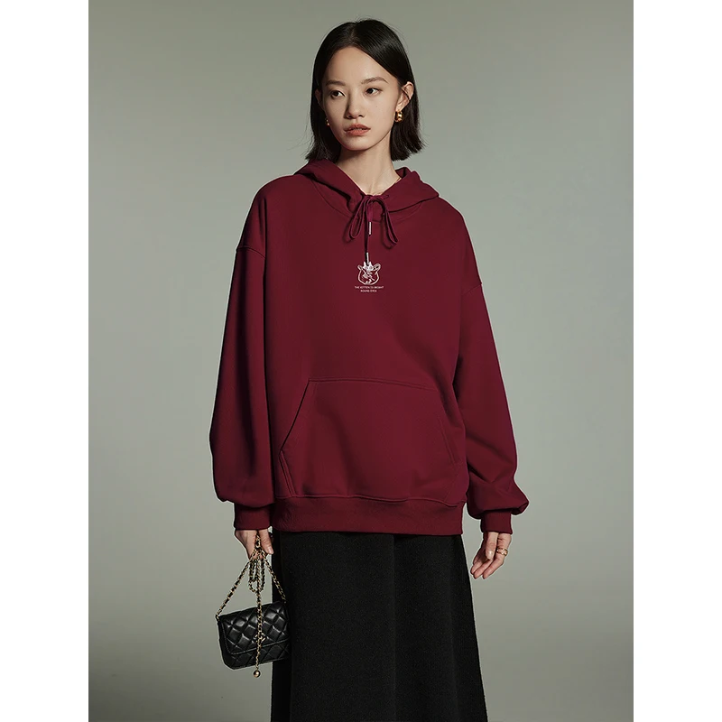 Женская флисовая толстовка с капюшоном длинным рукавом |