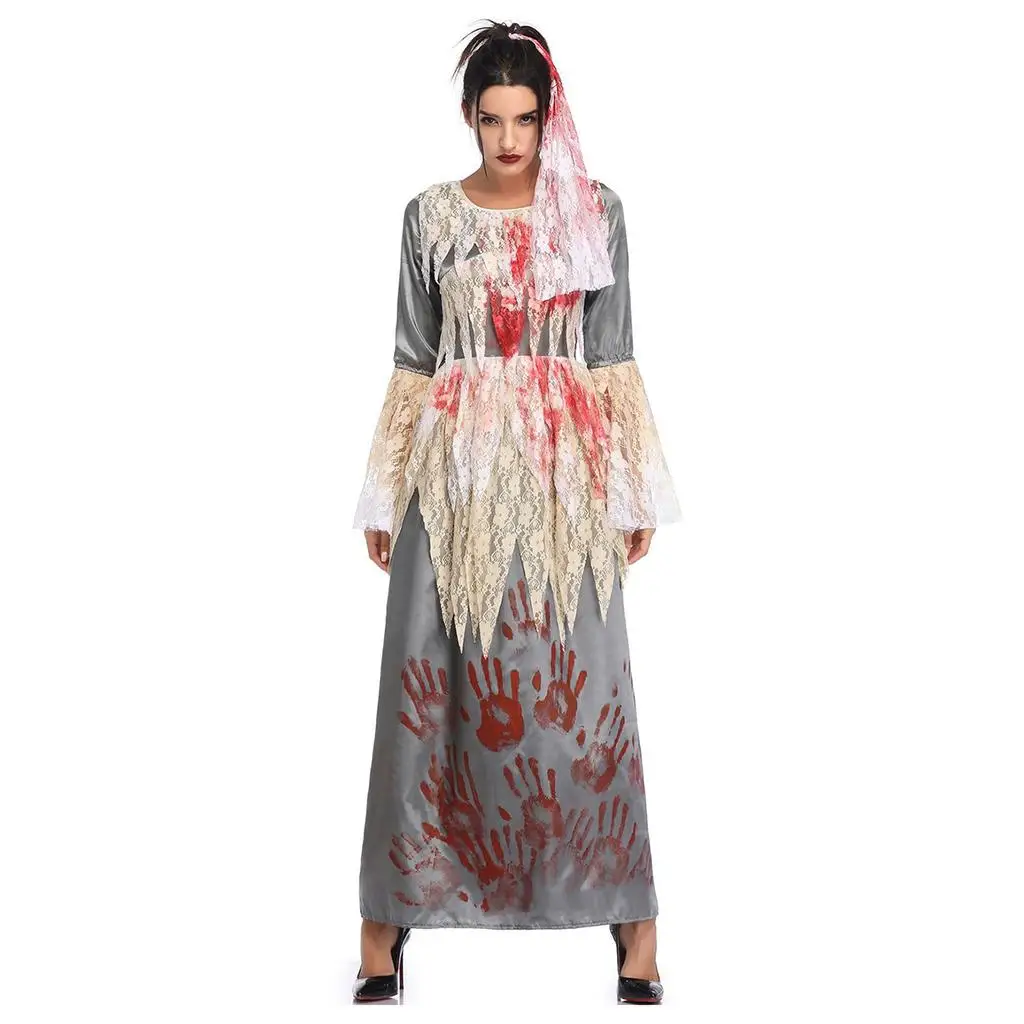 

Adult Women Outfits Halloween Fancy Dress Cosplay Costume with Headscarf