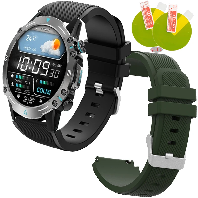 

Silicone Strap For COLMI M42 Smart watch Bracelet Quick Release Belts For COLMIM42 Screen Protector Film
