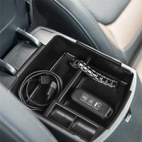 1 pcsset car abs central armrest storage box container holder tray for kia seltos 2020 2021 accessories seltos armrest box