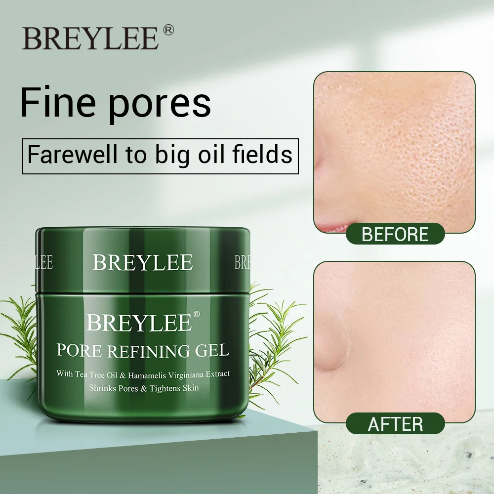 

BREYLEE Shrink Pores Serum Salicylic Acid Acne Treatment Face Cream Remove Blackheads Smooth Skin Repair Essence Skin Care
