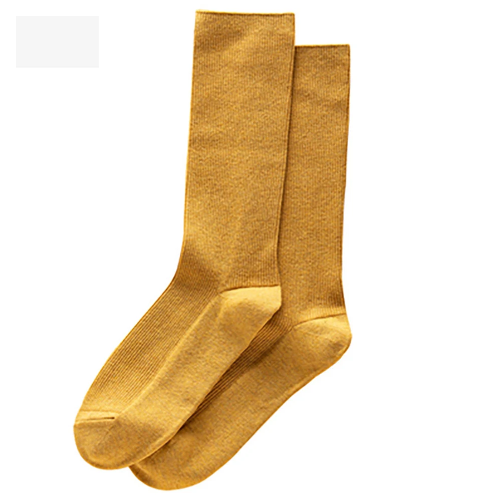 5Pairs Solid Cashmere Wool Thin Mid Tube Sock Women Spring Autumn Winter Outdoor Camping Travel Warm Wear-Resistant Casual Socks