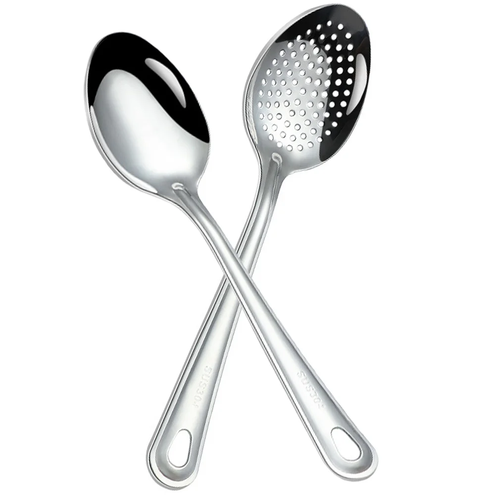 

Spoons Serving Utensils Slotted Kitchen Espresso Latte Scoop Antipasto Cake Cutlery Handle Restaurant Soup Dinner Portable