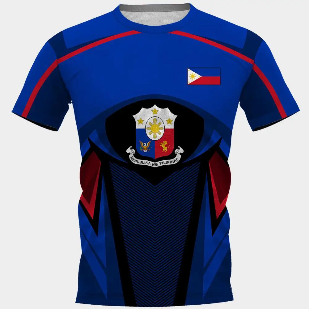 

Philippines Skull Country Emblem Tattoo Map Flag 3D Fashion All Over Printed Round Neck T Shirt Men Harajuku Casual Tee Short
