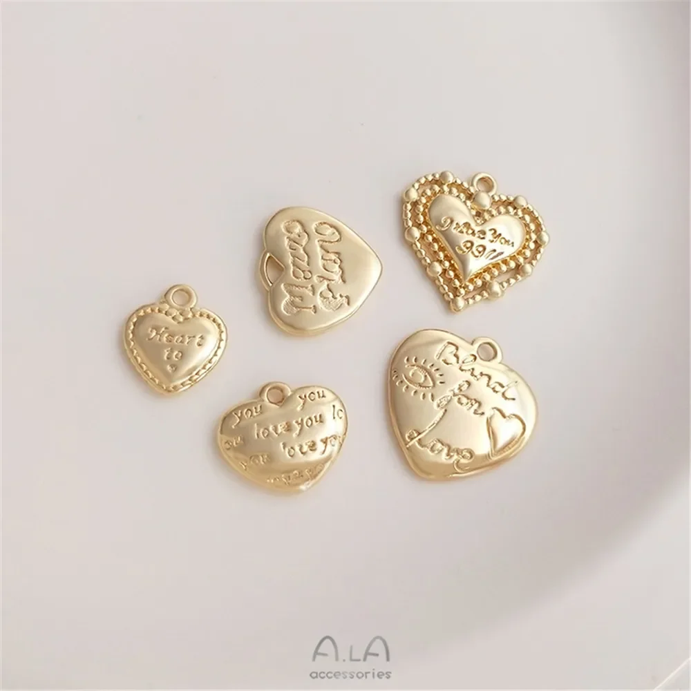 14-каратное золотого цвета модный европейский и американский стиль кулон в форме