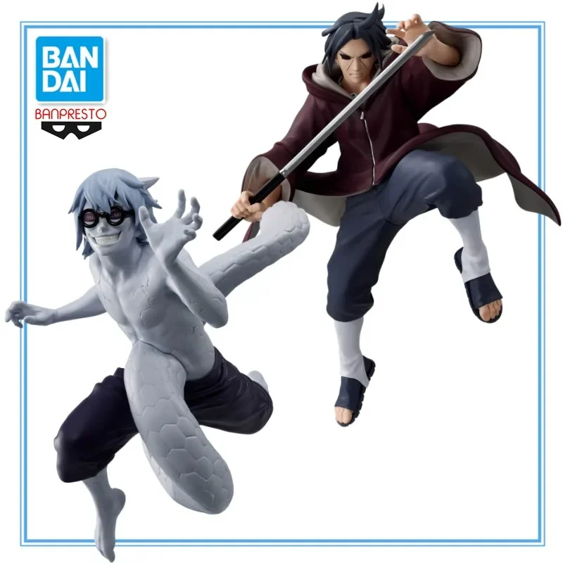 Фото Оригинальные фигурки персонажей из аниме BANDAI Banpresto NARUTO: Якуши Кабуто, Учиха Итачи, VIBRATION STARS-UCHIHA ITACHI, ПВХ, игрушка, подарок. №1