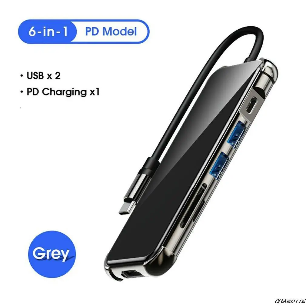 

Адаптер для USB Type-C и USB 3,0, 6 в 1