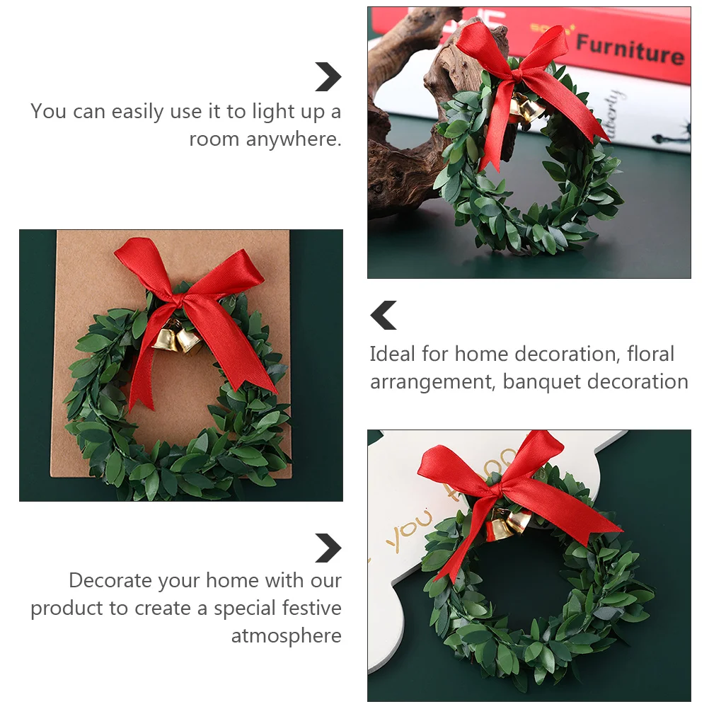 6 шт. Рождественский венок Искусственная гирлянда Мини Цветочный Фестиваль