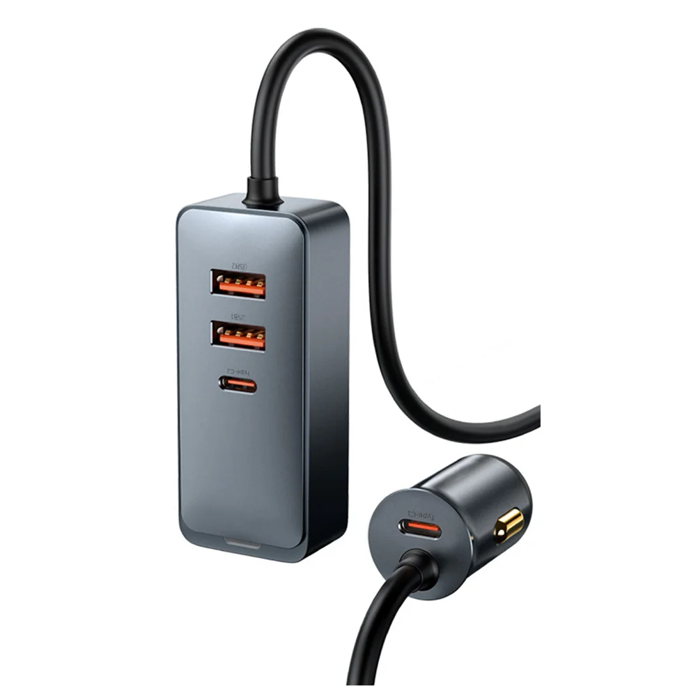 

Vehicle Charger Auto Four Ports Charger Car Portable Charger Cellphone Charger