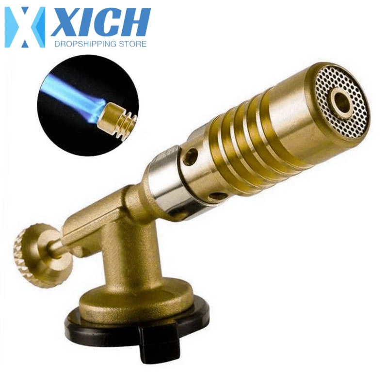 

Portable Welding Torch Gas Torch Flame Gun High Temperature Brass Mapp Gas Burner Torch Brazing Solder Propane Welding Plumbing