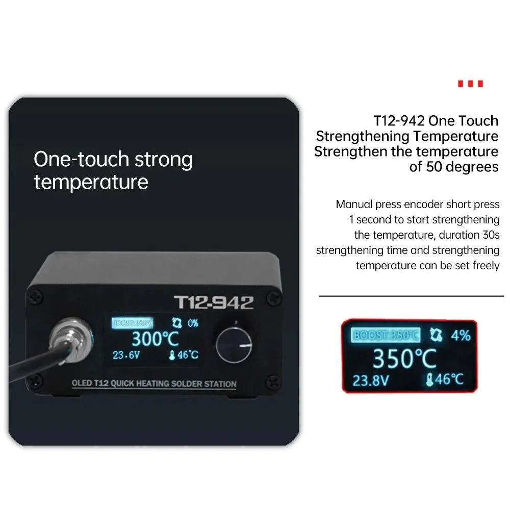 Цифровой электронный паяльник DC 12-24 В 75 Вт