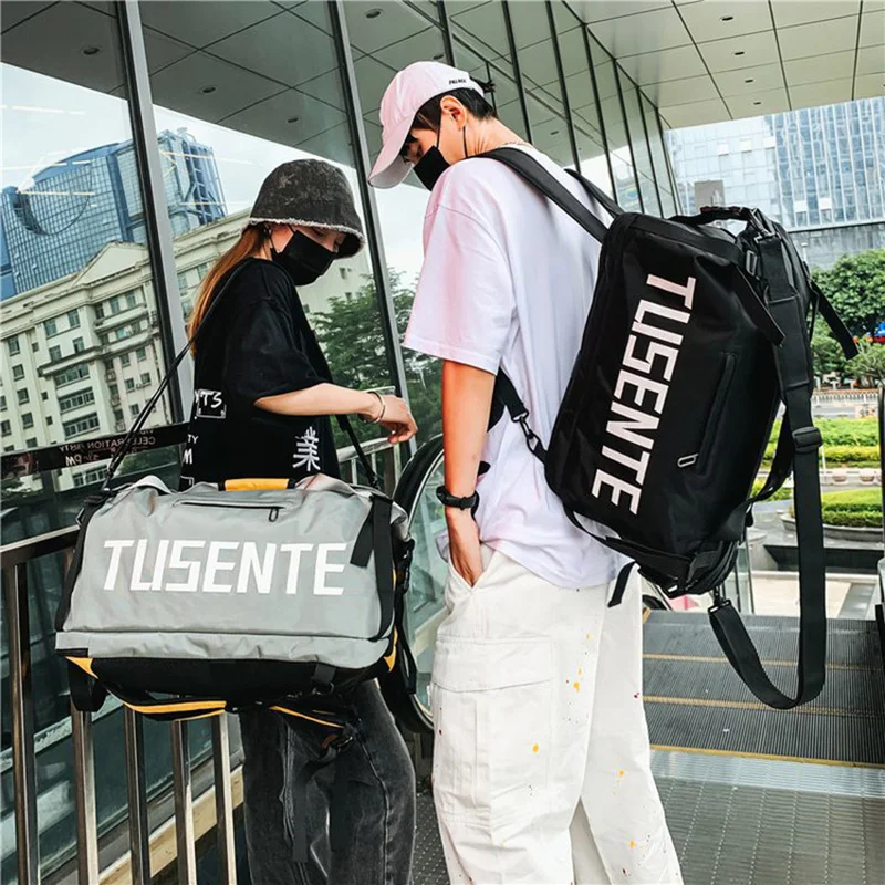 Gym Bag Travel 2023 New Fashion Handbag Shoulder Backpack Outdoor Camping Sports  Fitness Training Student Schoolbag xa44wd