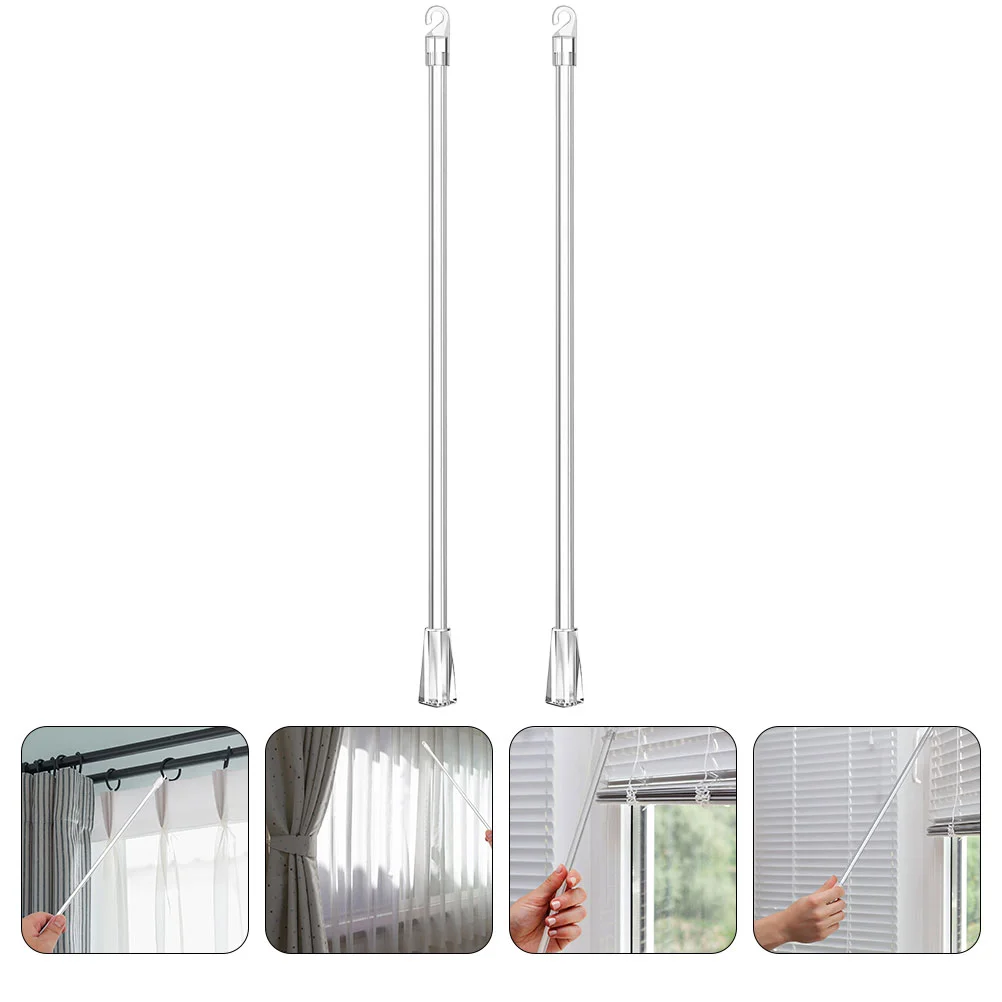 Venetian Blind Rotor Blinds Stick Replacement Curtain Pull Rods for Drapes Wand Curtains Modern Drapery Aluminum Tie