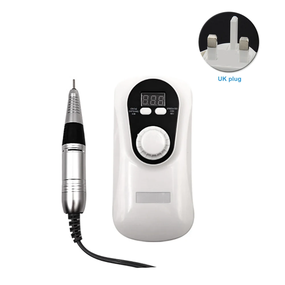 

High Speed Aluminum Electric Professional Nail Polisher Drill Battery Powered Rechargeable Tools Home Manicure Pedicure Tool