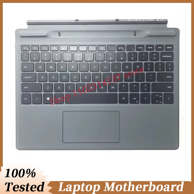 

K19M K19M001 Новая высококачественная фотография для DELL Latitude 7320 Съемная клавиатура с английской раскладкой для путешествий с сенсорной панелью