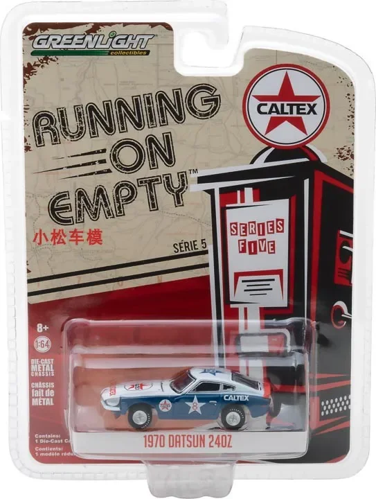 1: 64 Бегущий в пустой серии 5-1970 Datsun 240Z Caltex Коллекция моделей автомобилей