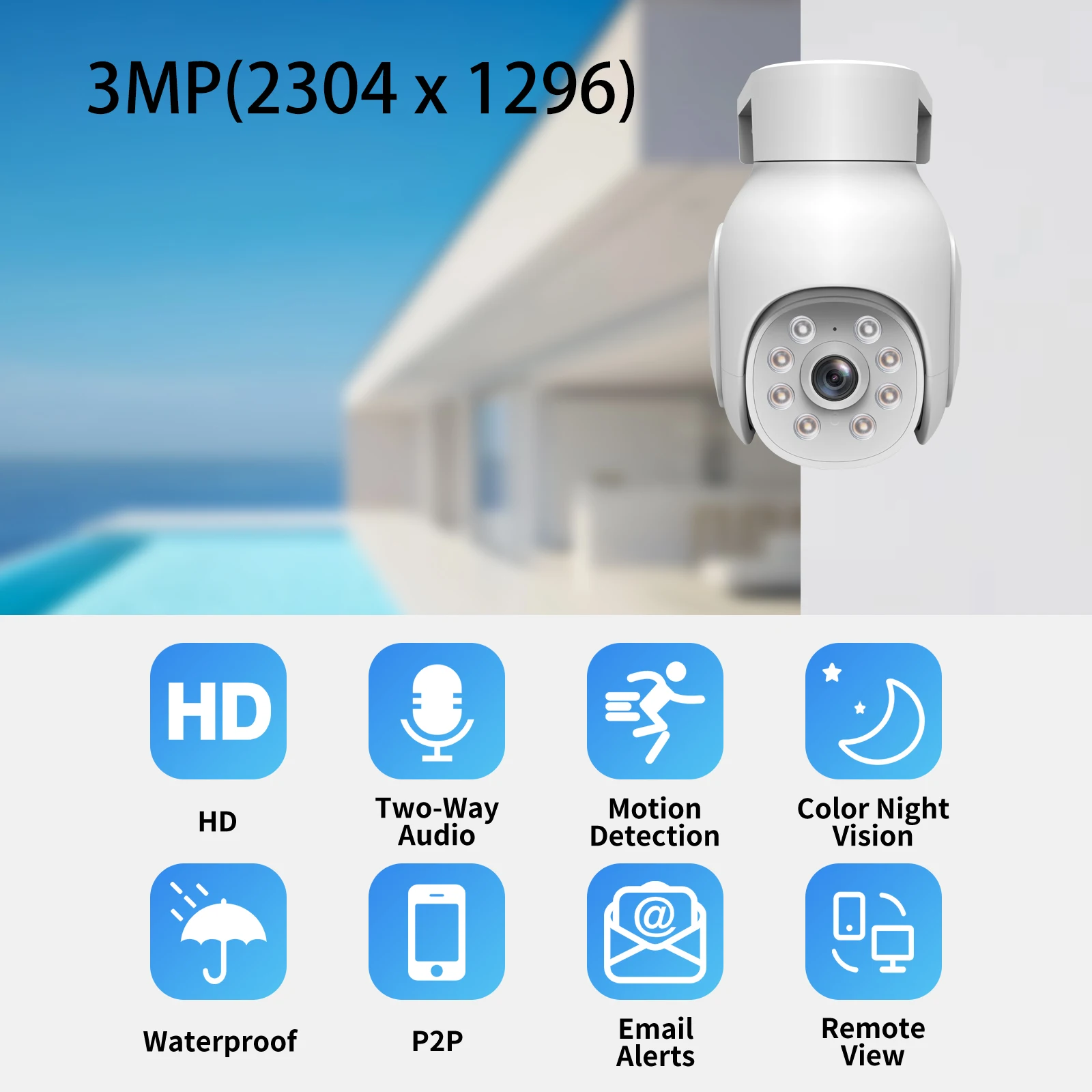 Скидка Беспроводная система видеонаблюдения Gadinan H.265, 8 каналов, сетевой видеорегистратор HD, 3 Мп, Wi-Fi, IP-камера для умного дома, двухстороннее аудио, ...