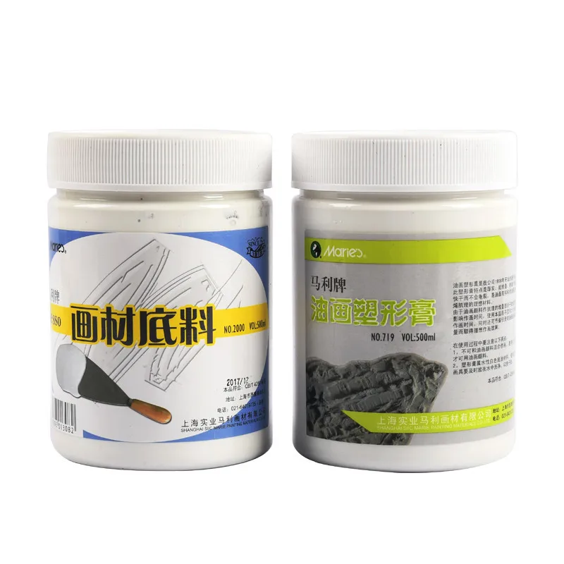 Najtaniej 500ml Farba Olejna Kształtująca Pasta Pigmentowa środek średni żywica Akrylowa Tekstura Pogrubienie Materiał Malarski Baza Dostaw Sztuki