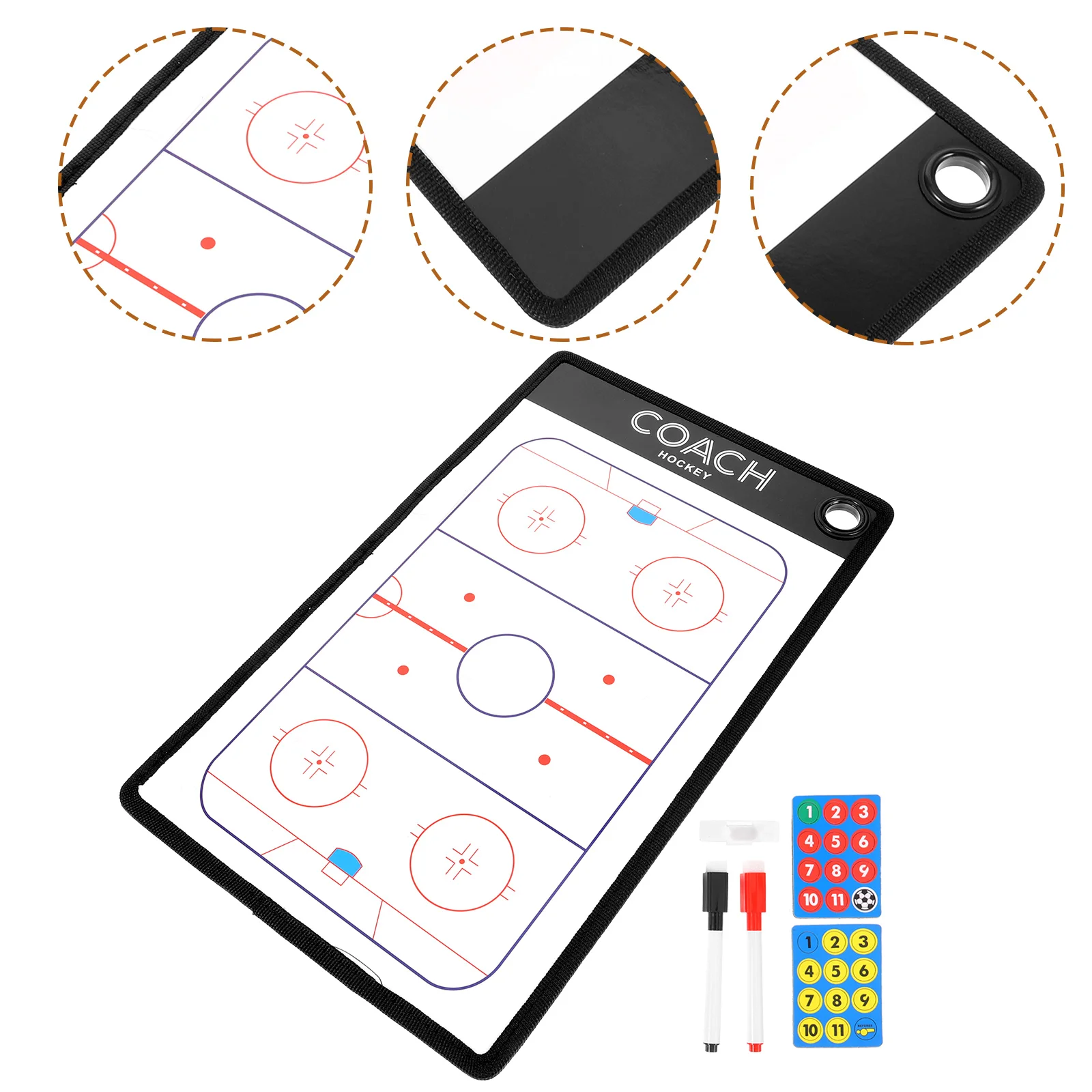 

1 Set of Useful Coaching Board Practical Reusable Clipboard for Ice Hockey