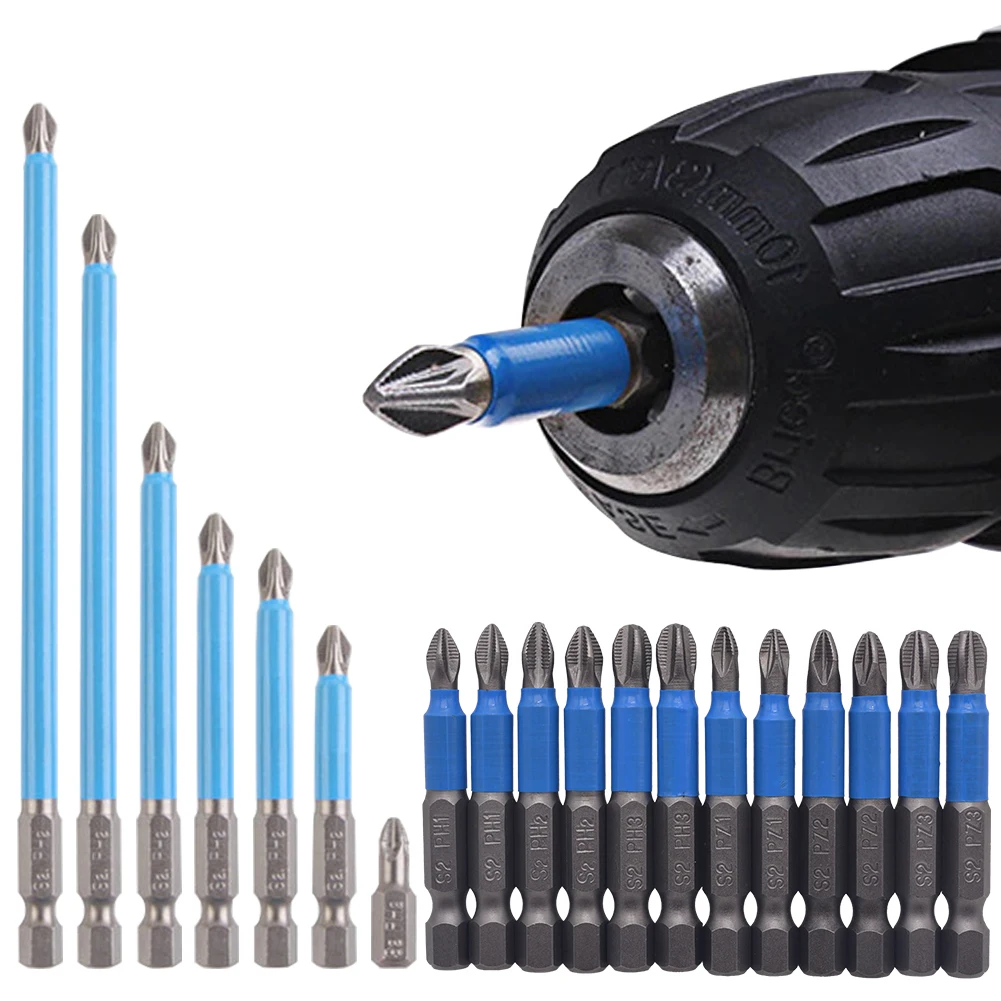 

19pcs Anti Slip Work Magnetic Cross Steel Power Tool Durable Screwdriver Bit Set