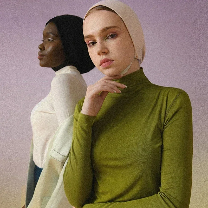 Su junt женская футболка с высоким воротником теплое термобелье зимняя одежда топы