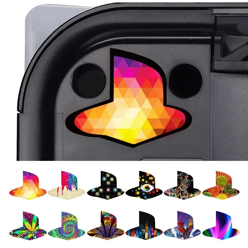 

12pcs Custom Vinyl Decal Skin Cover For PS5 Logo Sticker Glossy Underlay For PS5 Disk Digital Version Console Accessories