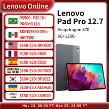 New Lenovo Xiaoxin Pad Pro 12.7 2023 Snapdragon 870 LCD Screen 144Hz 8GB 128GB/256GB 10200mAh Android 13 Tablet Original ROM