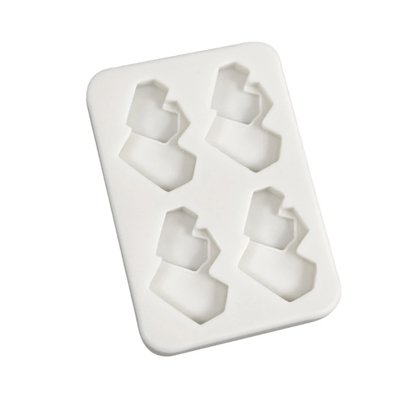 

Fondant Chocolate Mould Double Heart Shaped Resin Molds Baking Tool Nonstick
