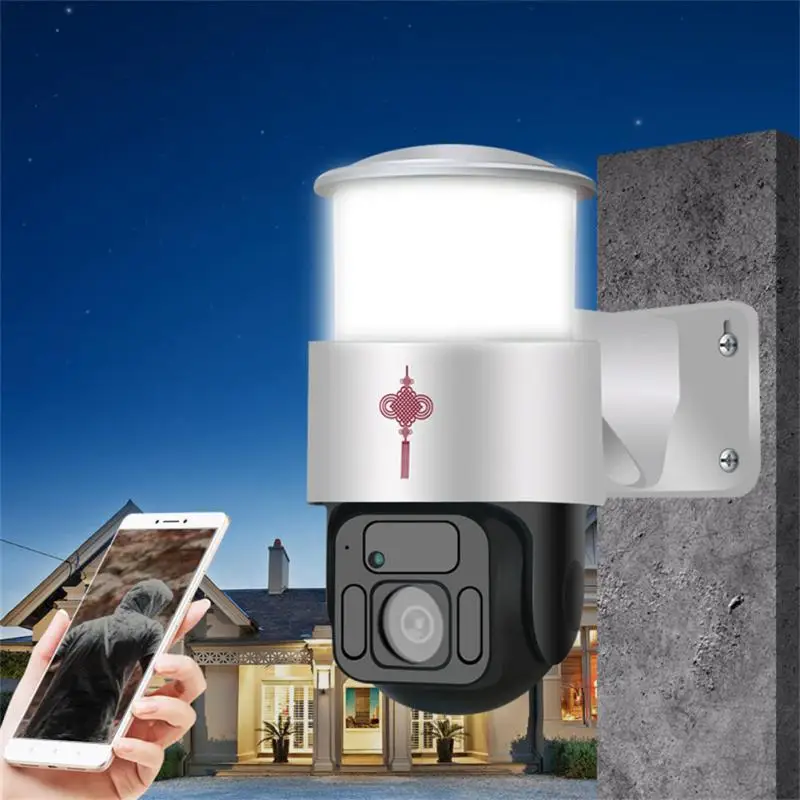 

Tuya Smart 1080P Surveillence Camera With WiFi Outdoor Waterproof PTZ Camera 2MP Automatic Human Tracking Solar Garden Light