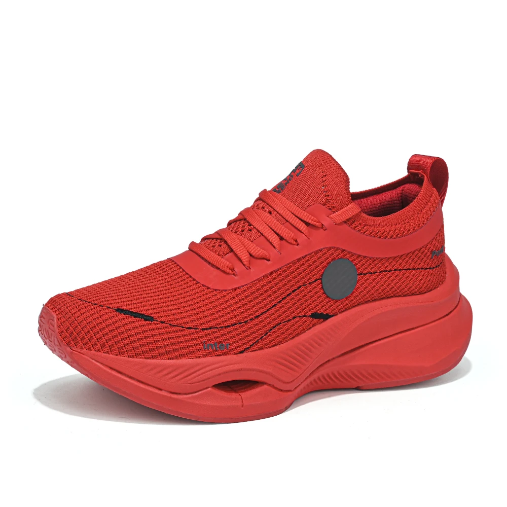 2023 New Carbon Running Shoes Men Women Casual Sports Shoes Breathable Outdoor Trail Sneakers Couple Elastic Tennis Shoes 36-45