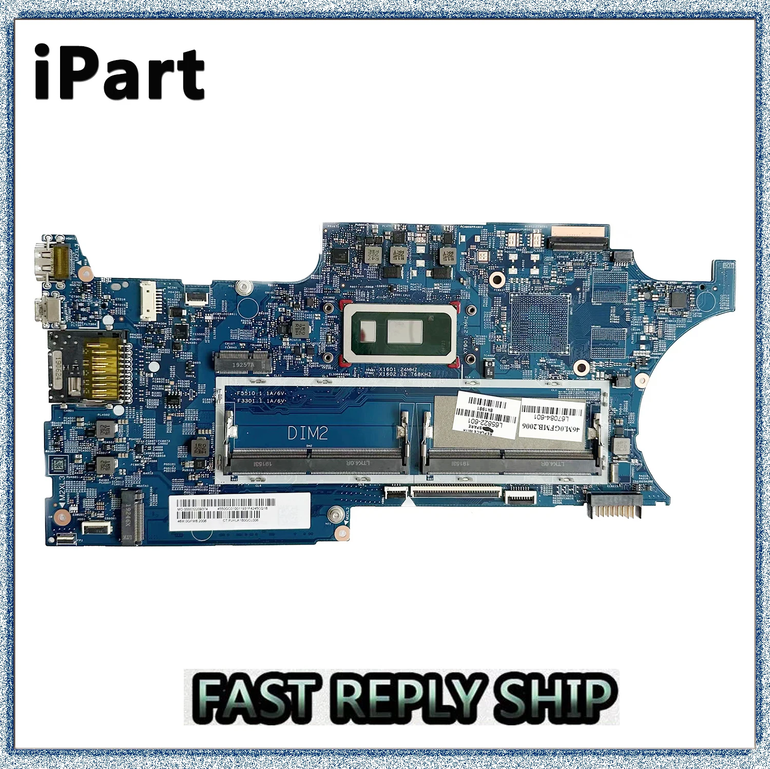 

Материнская плата для ноутбука HP X360 15-DQ 18741-1 с процессором Pentium 5405U