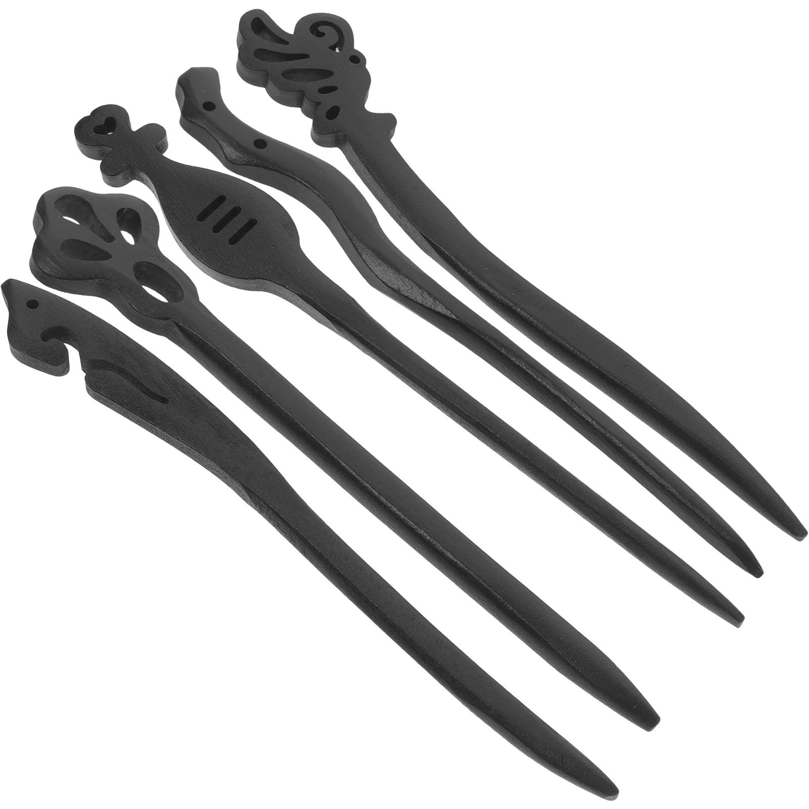 

5 Pcs Hairpin Decorations Wedding Accessories Classic Chopsticks Barrettes Thick Bun Holder Buns Vintage